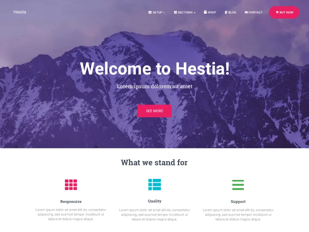 Hestia WordPress Themes